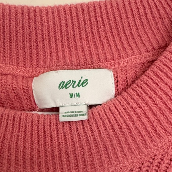 Aerie Women’s Crewneck Sweater in Soft Pink - Picture 2 of 3